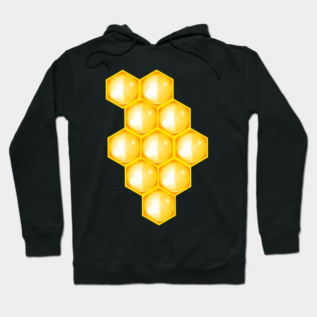 honeycomb, honeycomb shirt, honeycomb gift, honey, bee, bee shirt, bees, bees shirt Hoodie by Shadowbyte91